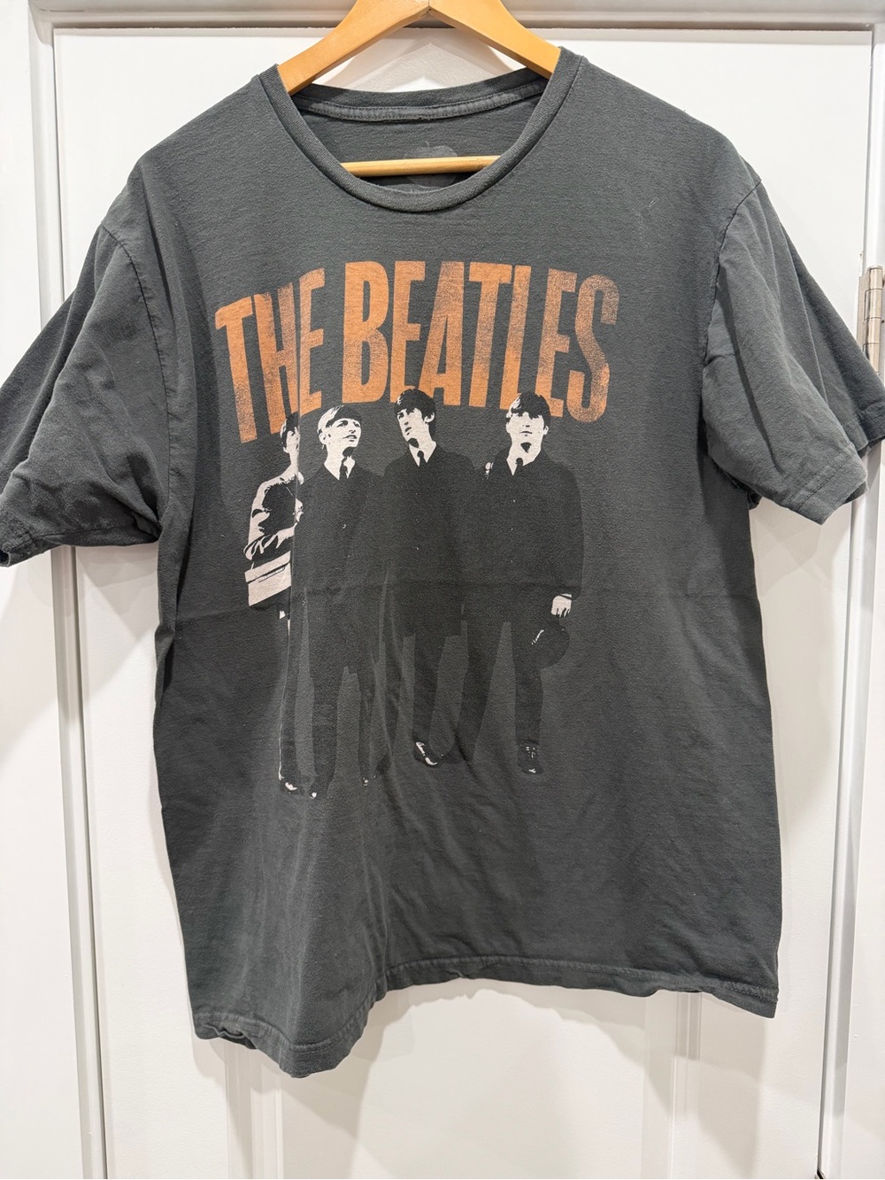 The Beatles Graphic Tee - Charcoal Vintage-Style Men’s Shirt XL